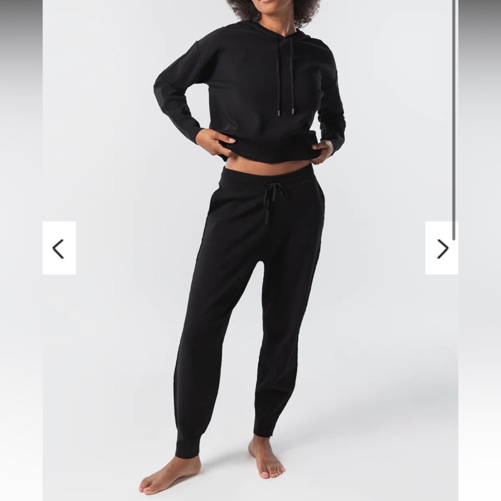 KADA Knit Jogger Sweatpants Black Size M NWT Relaxed Fit, Luxury Loungewear